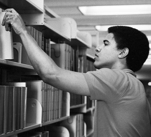 President Barack Obama as an Oxy student