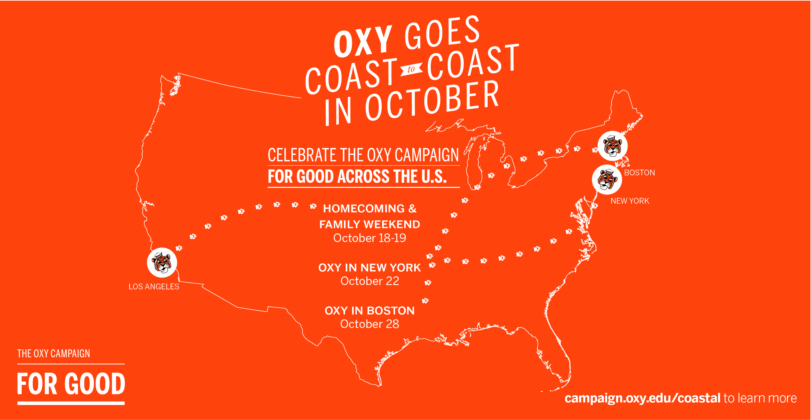 Oxy Goes Coast to Coast in October