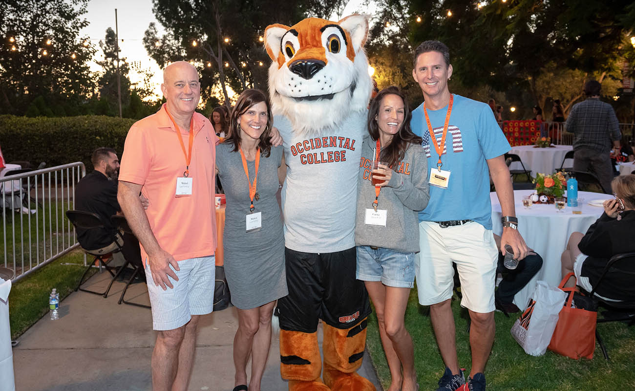 Alumni at Homecoming at Oxy