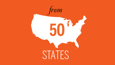 from 50 states