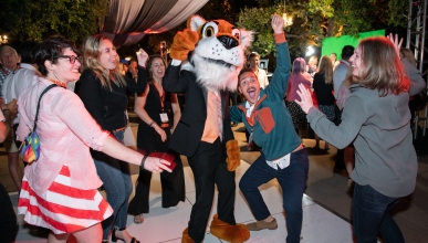 Tigers get down at the Soiree on the Quad during Alumni Reunion Weekend 2019